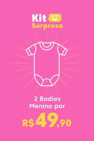 Kit Surpresa Infantil Menino Body