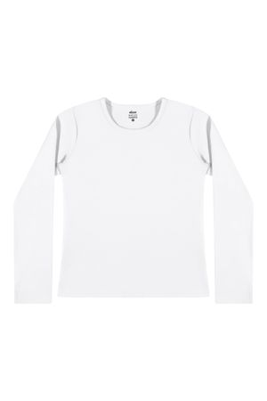Blusa Infantil Menina Básica Elian Branco