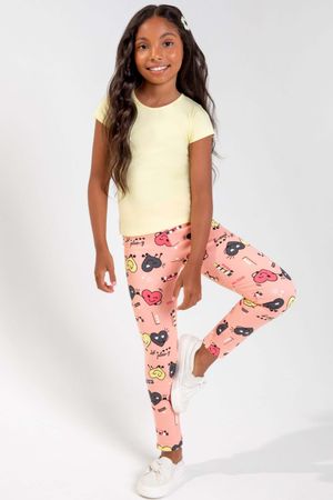Blusa Infantil Menina em Cotton Elian Amarelo