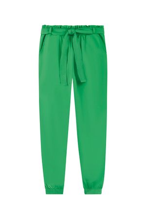 Calça Feminina com Cinto Marialícia Verde