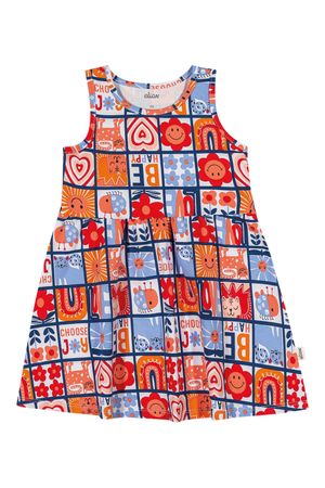 Vestido Infantil Menina Básico Regata Elian Rosa Claro