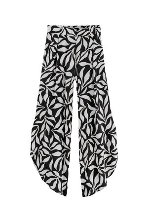 Calça Feminina Pantalona com Abertura Lateral Marialícia Preto