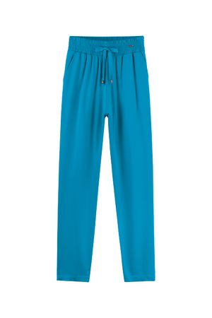 Calça Feminina com Cordão Comfy Marialícia Azul