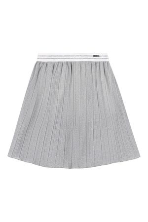 Saia Infantil Menina Plissada Lurex Colorittá Branco