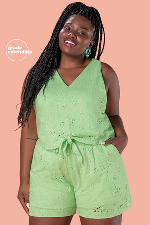 Shorts Feminino Marialícia Verde Claro