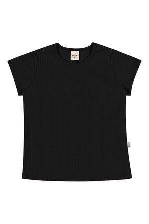 Blusa Infantil Menina Básicos Preto