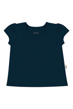 Blusa Infantil Menina Básicos Azul Marinho