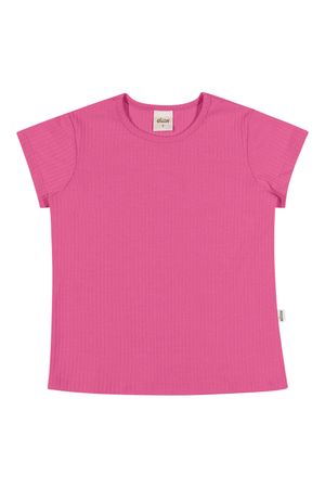 Blusa Infantil Menina Básica Canelada Elian Rosa