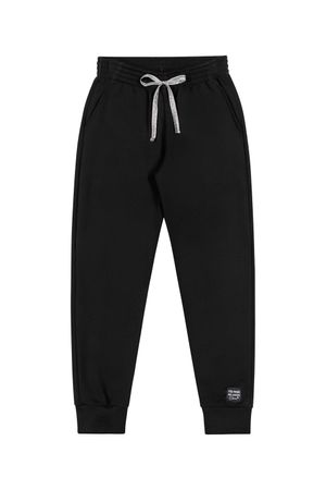 Calça Infantil Menina em Moletom com Lurex Elian Preto