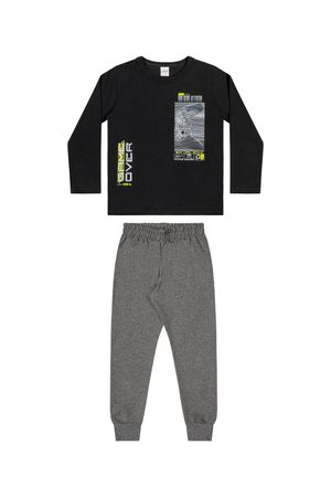 Conjunto Infantil Menino Game Elian Preto