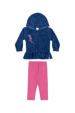 Conjunto Bebê Menina Estrelas Dreams Elian Azul