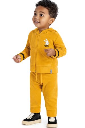 Conjunto Bebê Menino Funny Elian Amarelo