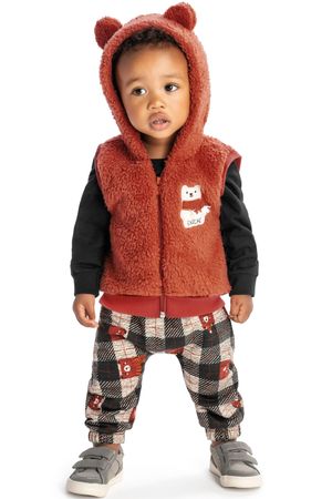 Conjunto Bebê Menino Fun Orelhinhas Elian Preto