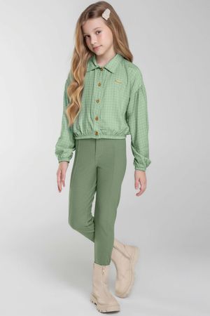 Calça Infantil Menina Lisa Colorittá Verde