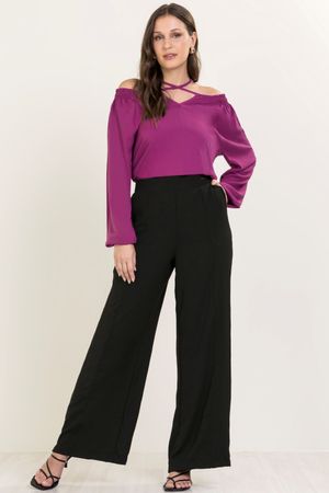 Blusa Feminina Ciganinha Marialícia  Roxo