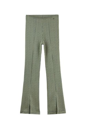 Calça Feminina Tweed Flare Marialícia Verde Escuro