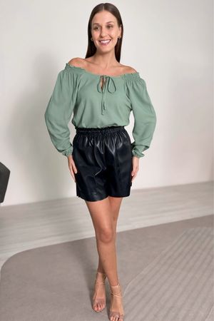Blusa Feminina Ciganinha Marialícia  Verde