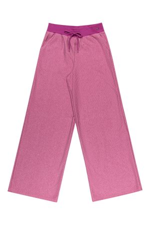 Calça Juvenil Menina Pantalona Moletom Dublado Elian Beats Roxo