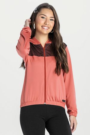 Jaqueta Juvenil Menina com Recorte Elian Beats Laranja