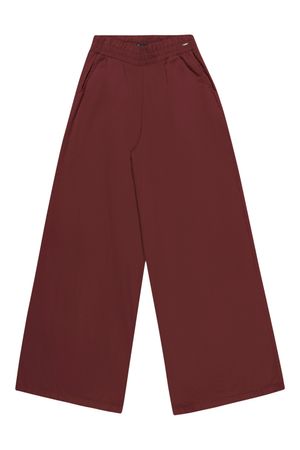 Calça Juvenil Menina Pantalona Sarja Elian Beats Marrom