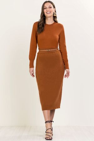 Blusa Feminino Marialícia Marrom