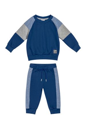 Conjunto Bebê Menino Tricolor Future Boy Colorittá Azul Marinho