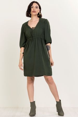 Vestido Feminino Marialícia Verde Escuro