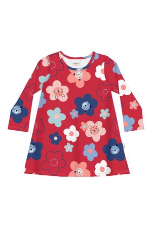 Vestido Primeiros Passos Menina Vermelho