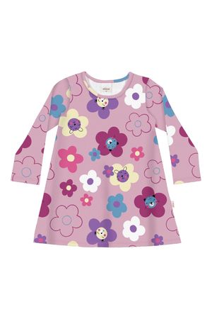 Vestido Primeiros Passos Menina Rosa