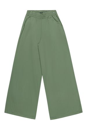 Calça Juvenil Menina Pantalona Sarja Elian Beats Verde