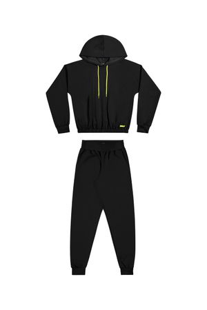 Conjunto Juvenil Menina Elian Beats Preto