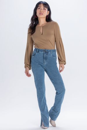 Blusa Feminino Marialícia Marrom Claro