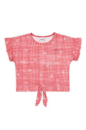 Blusa Infantil Menina Xadrez Elian Rosa