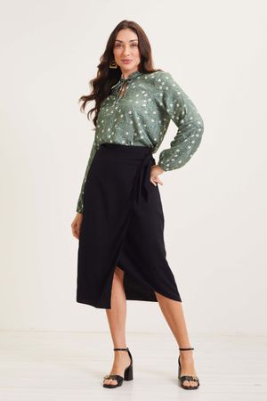 Saia Feminino Marialícia Preto
