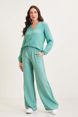Calça Feminino Marialícia Verde Claro