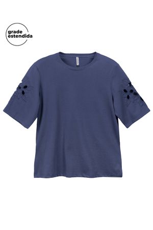 Blusa Feminina Delicada Marialícia Azul