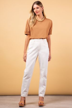 Blusa Feminina Ampla Versátil Marialícia Laranja