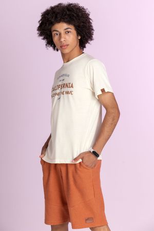 Bermuda Juvenil Masculina com Cordão Beats Marrom