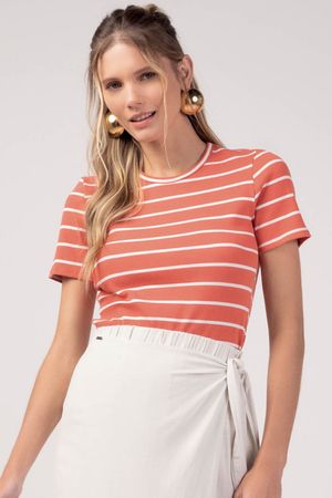 Blusa Feminina Listrada Malibu Marialícia Vermelho