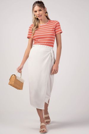 Blusa Feminina Listrada Malibu Marialícia Vermelho