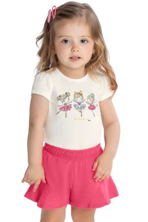 Conjunto Bebê Menina Bailarina Elian Bege