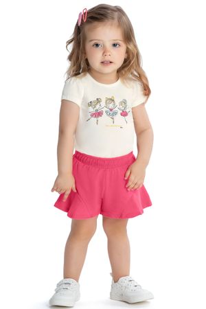 Conjunto Bebê Menina Bailarina Elian Bege