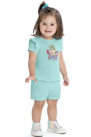 Conjunto Bebê Menina Fadinha Elian Verde