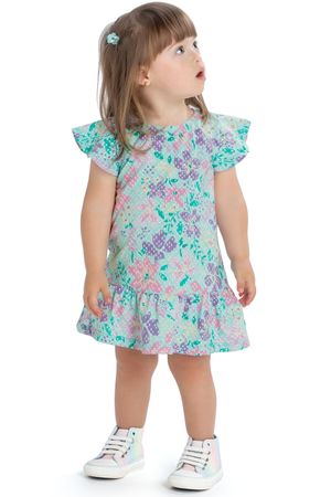 Vestido Bebê Menina Dia de Princesa Elian Verde