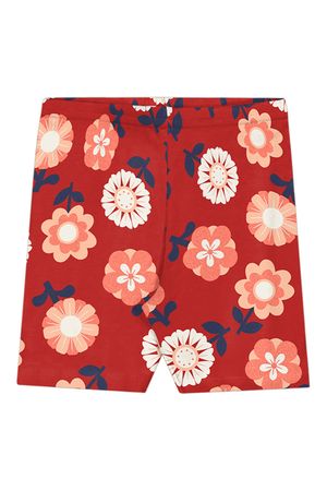 Ciclista Infantil Menina Estampada Elian Vermelho