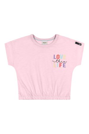 Blusa Infantil Menina Love This Life Elian Rosa