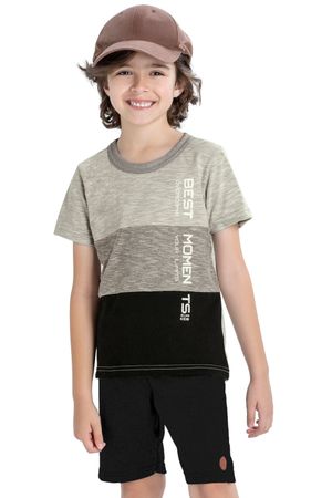 Conjunto Infantil Menino Melhores Momentos Elian Preto