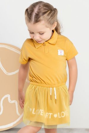 Conjunto Infantil Menina com Saia Colorittá Amarelo