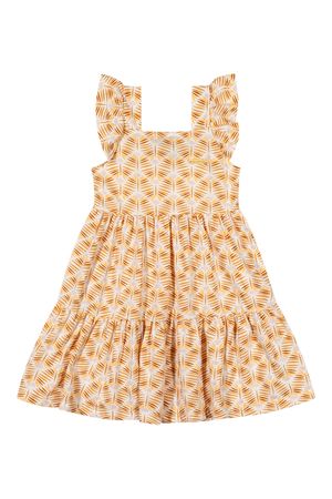 Vestido Infantil Menina em Algodão Colorittá Bege