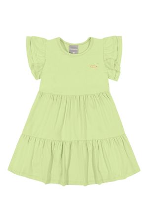 Vestido Infantil Menina com Babado Colorittá Verde